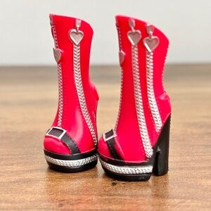 LOL Surprise OMG Queens Prism Fashion Doll Boots Shoes Red Silver Replacement